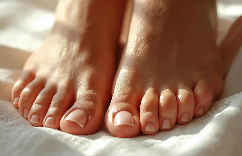 img blog Sabanones en personas mayores en los pies Primer plano de los pies de una persona mayor sobre una manta, imagen relacionada con los sabañones en personas mayores en los pies.